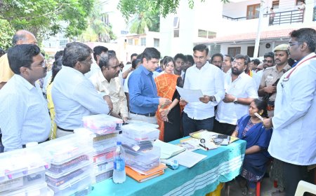 கவுண்டம்பாளையம் தொகுதியில் டெங்கு தடுப்பு நடவடிக்கைகள் குறித்து அமைச்சர் அருண்ராஜ் மற்றும் MLA கனிமொழி ஆய்வு...!