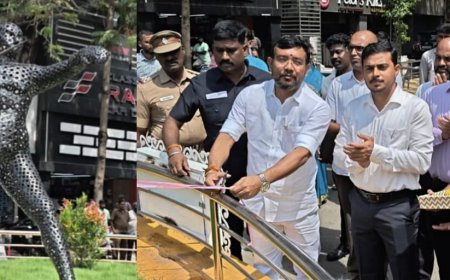 கோவையில் கம்பீரமாக எழுந்த ஈட்டி எறிதல் வீரர் சிலை! விளையாட்டு வீரர்களுக்கு புதிய ஊக்கம்!