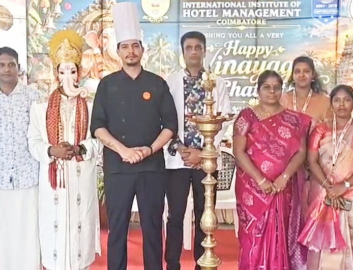 “அமிர்தா ஹோட்டல் மேனேஜ்மென்ட் கல்லூரியில் விநாயகர் சதுர்த்தி விழா”